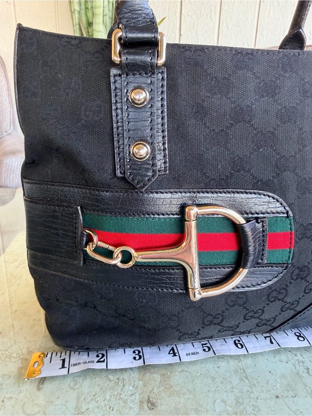 Gucci Sherry line In Black Shoulder Bag💝💝💝 - Picture 3 of 9